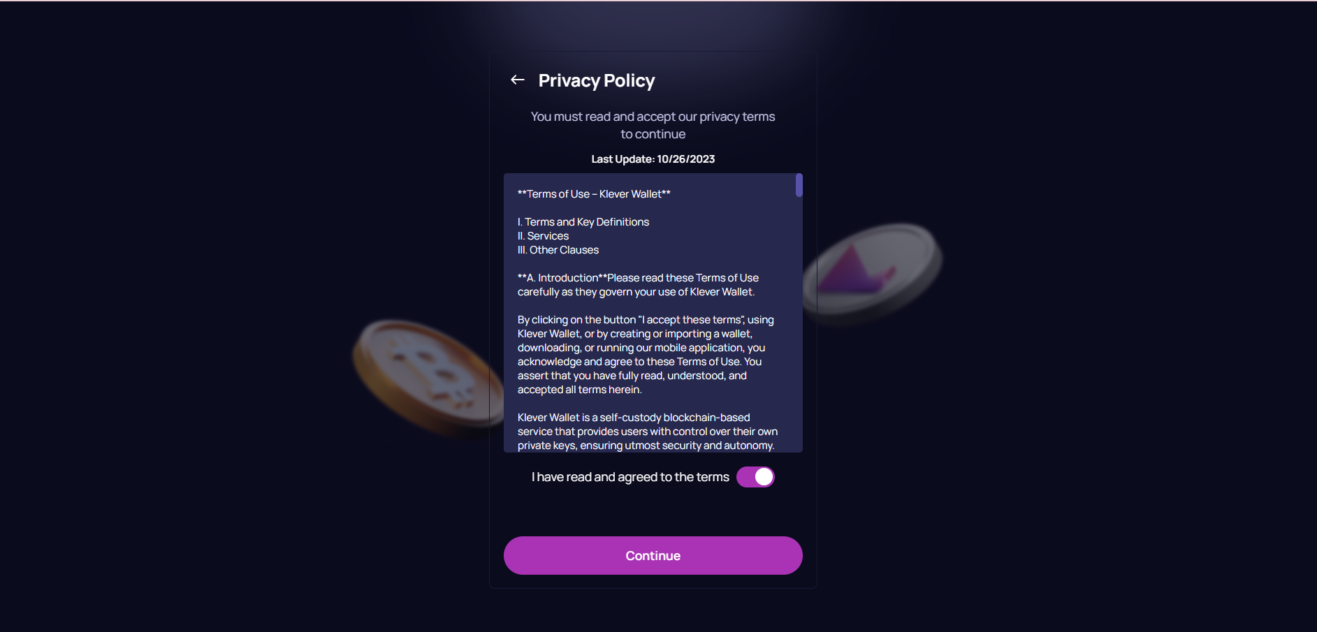 How to create a new wallet on Klever Extension – Klever Support
