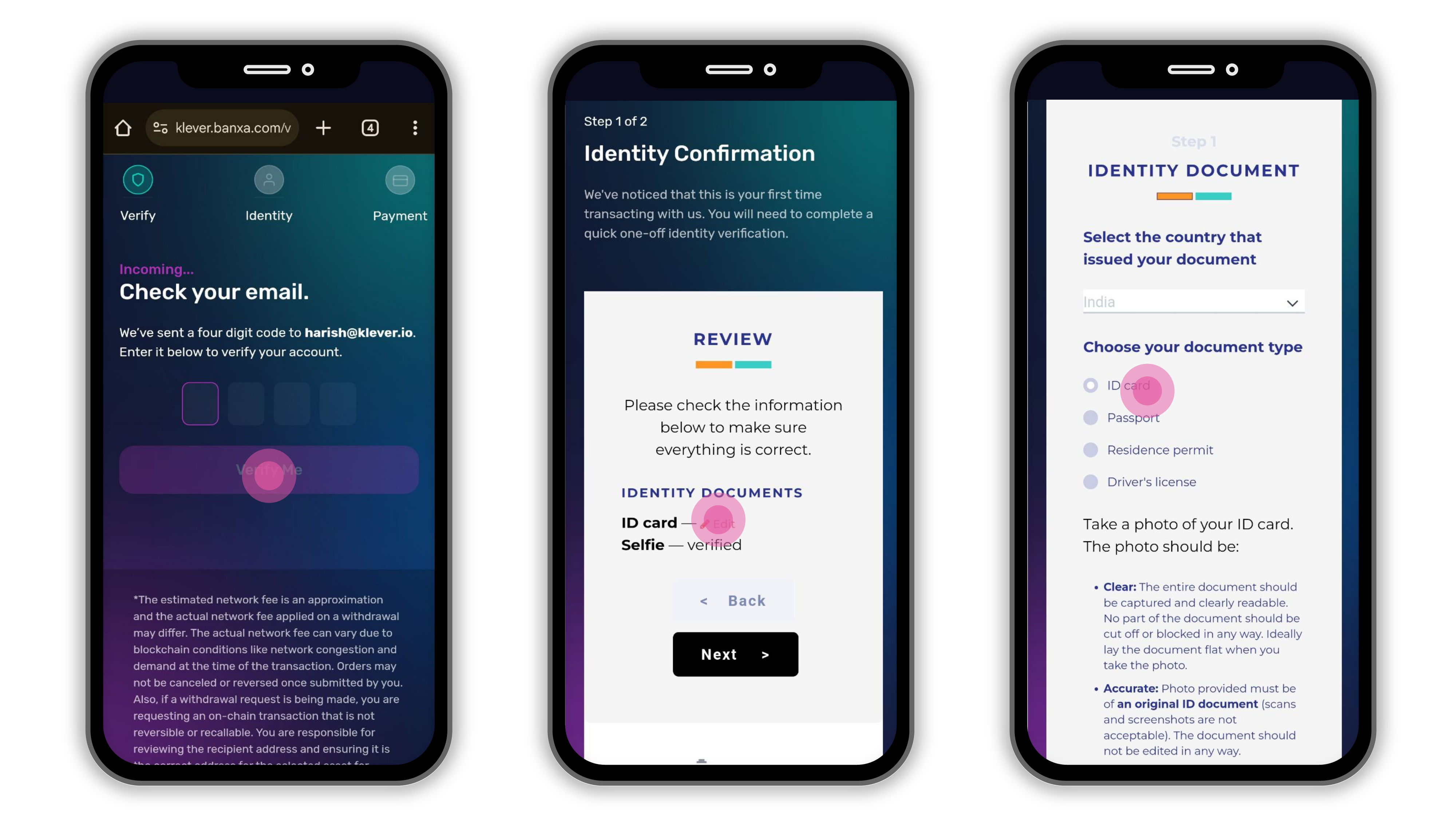 How to buy Crypto with fiat on-ramp inside Klever Wallet using Banxa –  Klever Support